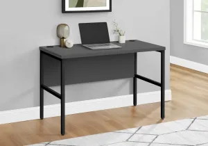 Computer Desk, 48"l, Work, Home Office, Commercial Grade, Grey Laminate, Black Metal, Contemporary, Modern