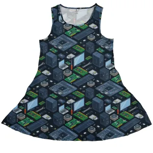 Computer Electronic Parts Dark Navy Dress