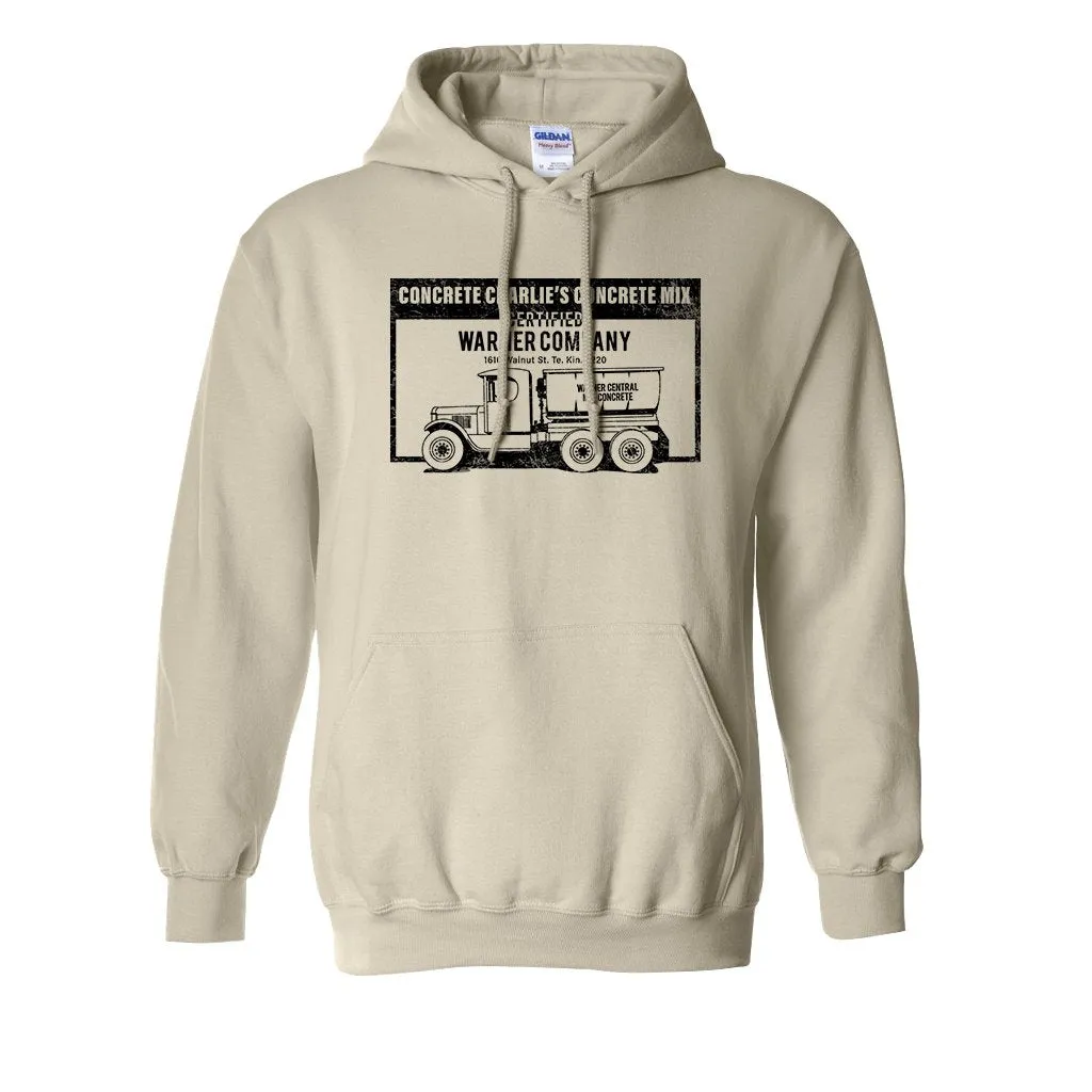 Concrete Charlie's Pullover Hoodie | Chuck's Concrete Mix Natural Pull Over Hoodie