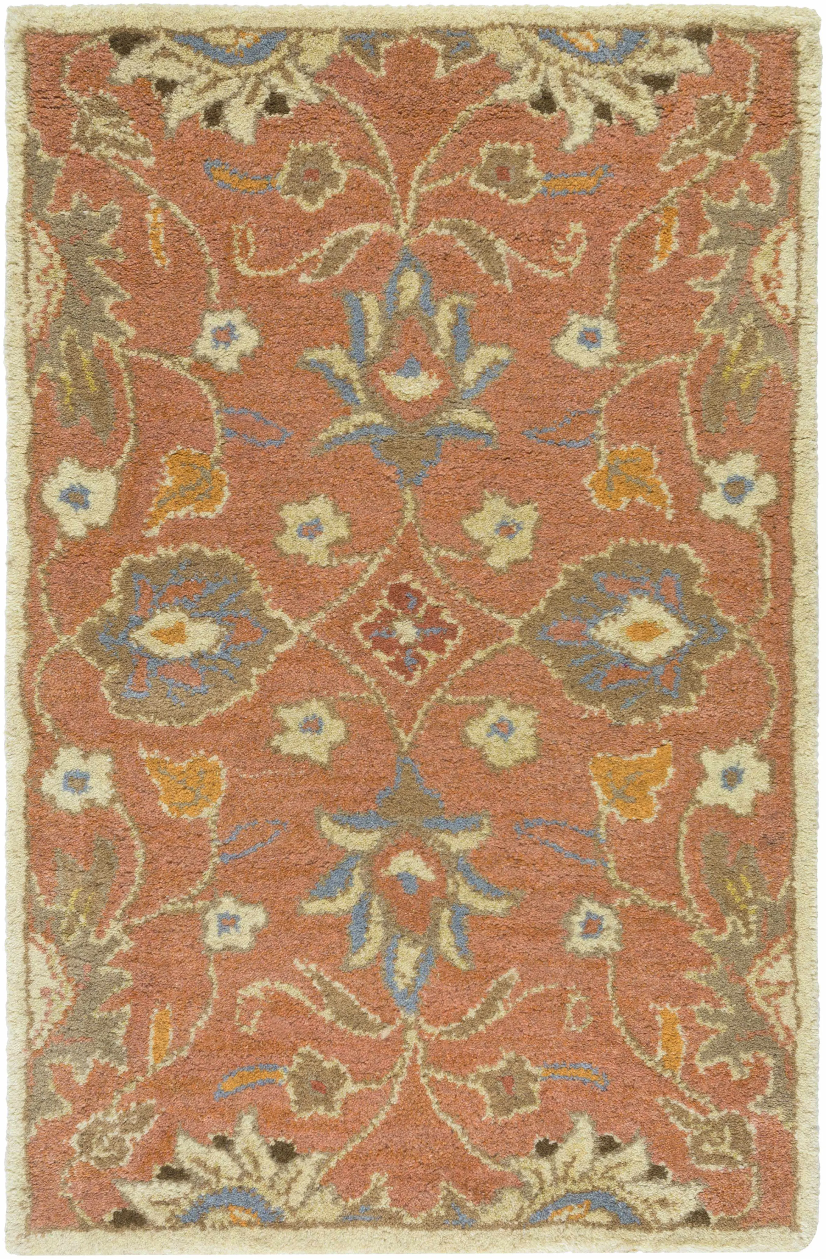 Conesus Burnt Orange 1112 Wool Area Rug