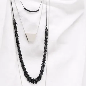 Confetti Layered Long Necklace