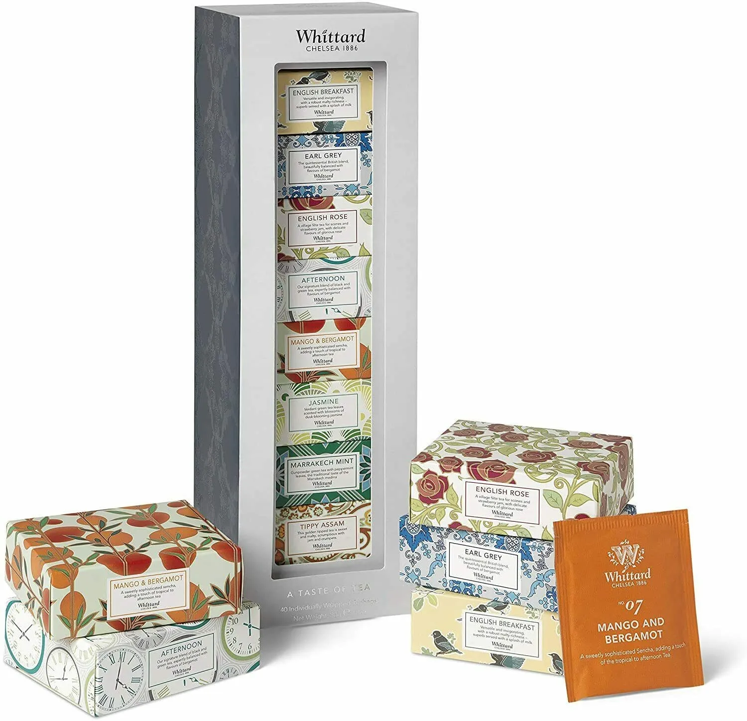 Confezione degustazione Tea Set 8 pezzi Whittard aviatore