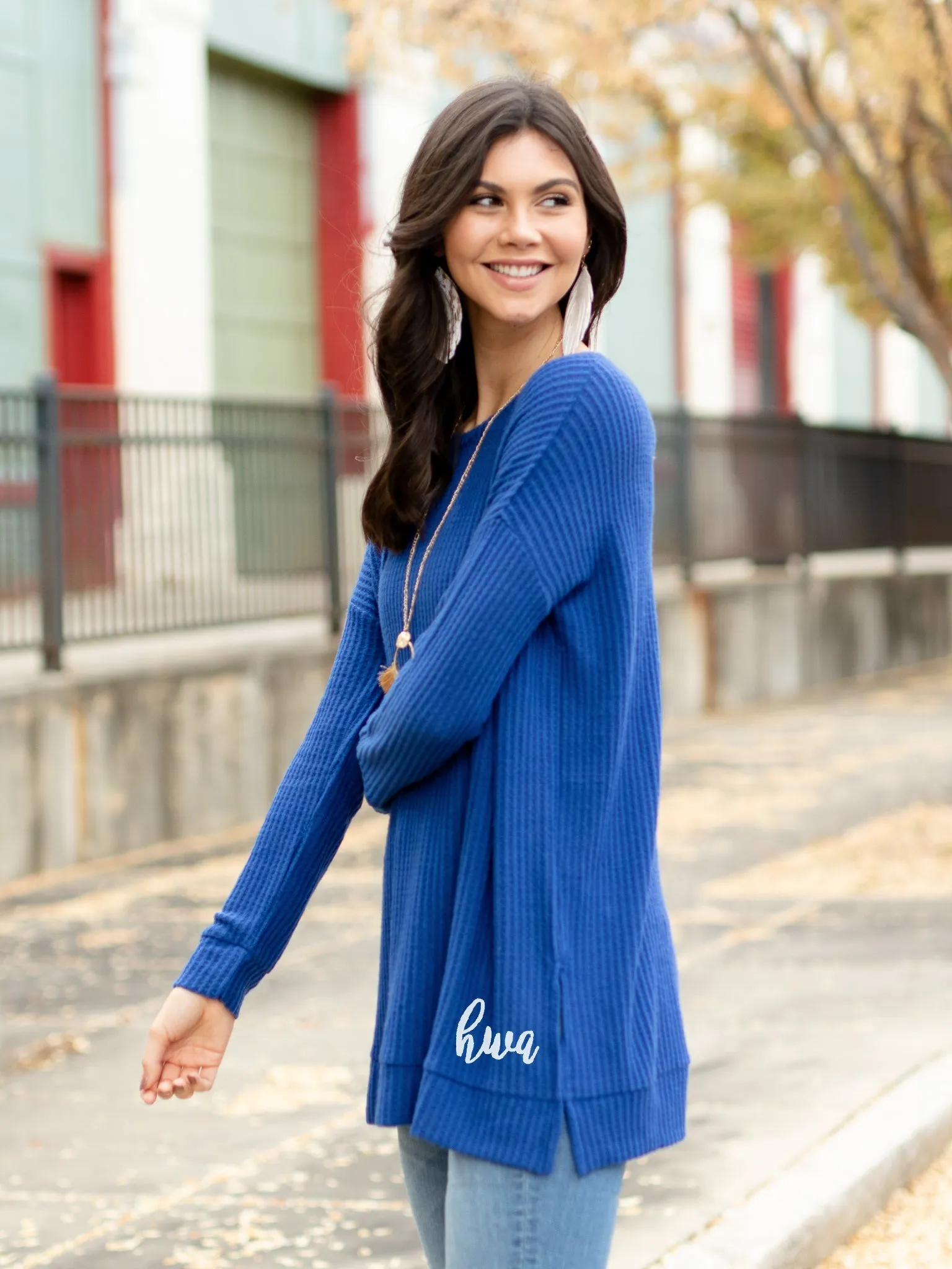 Confident and Carefree Round Neck Sweater - Tan