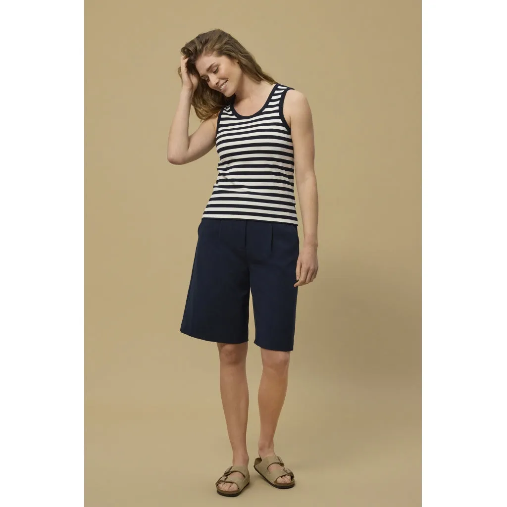 Constantine Top - Dark Navy Stripe