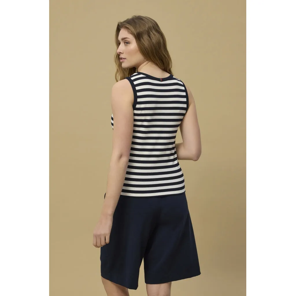 Constantine Top - Dark Navy Stripe