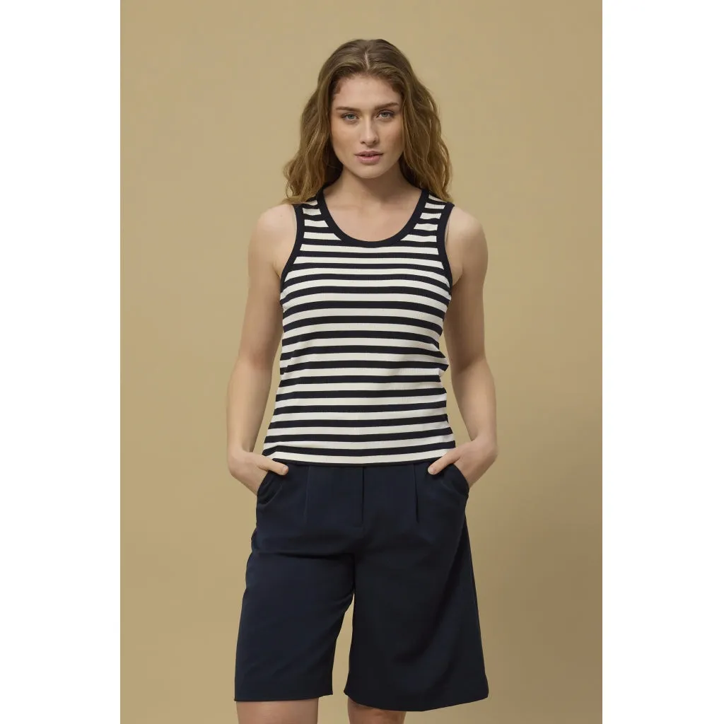 Constantine Top - Dark Navy Stripe