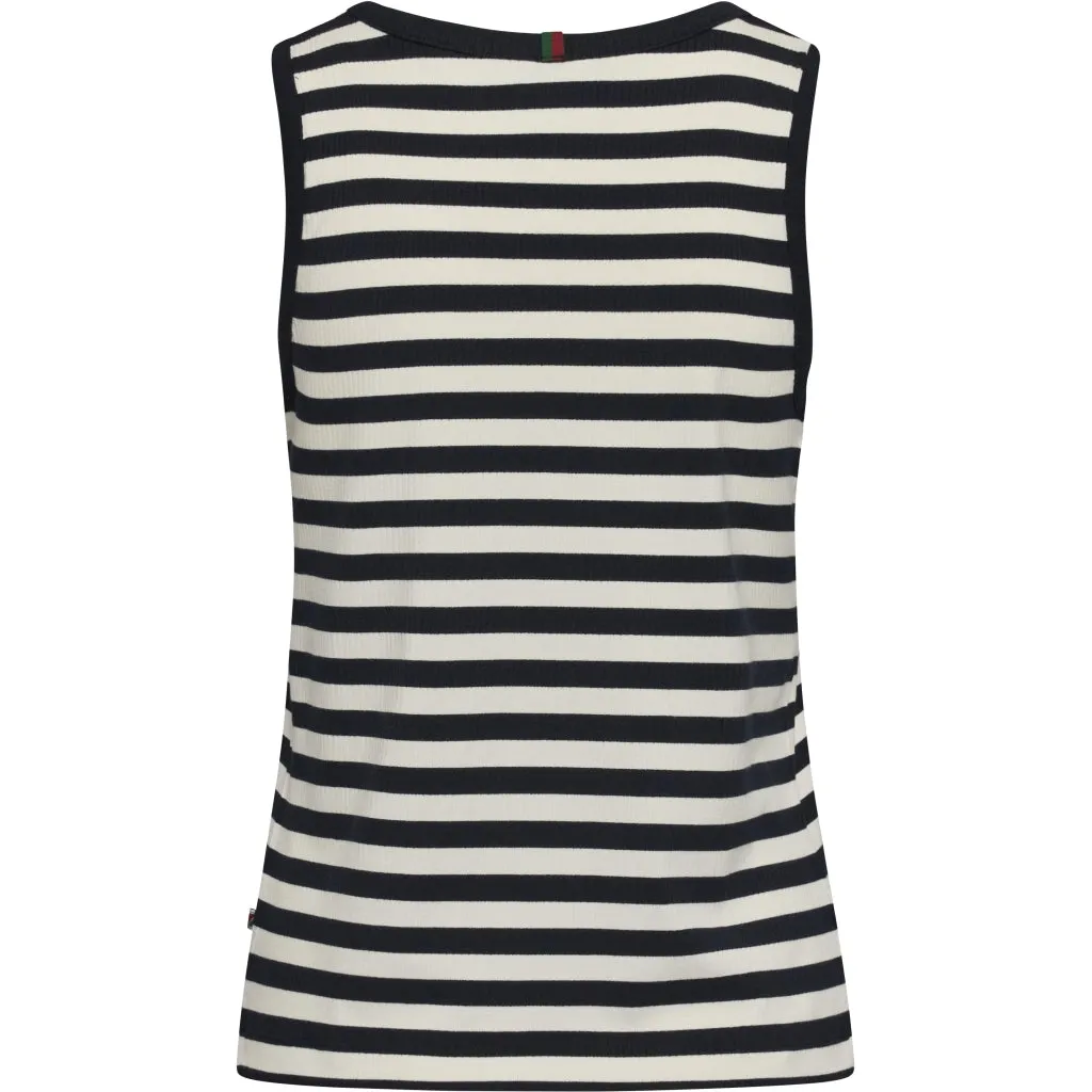 Constantine Top - Dark Navy Stripe