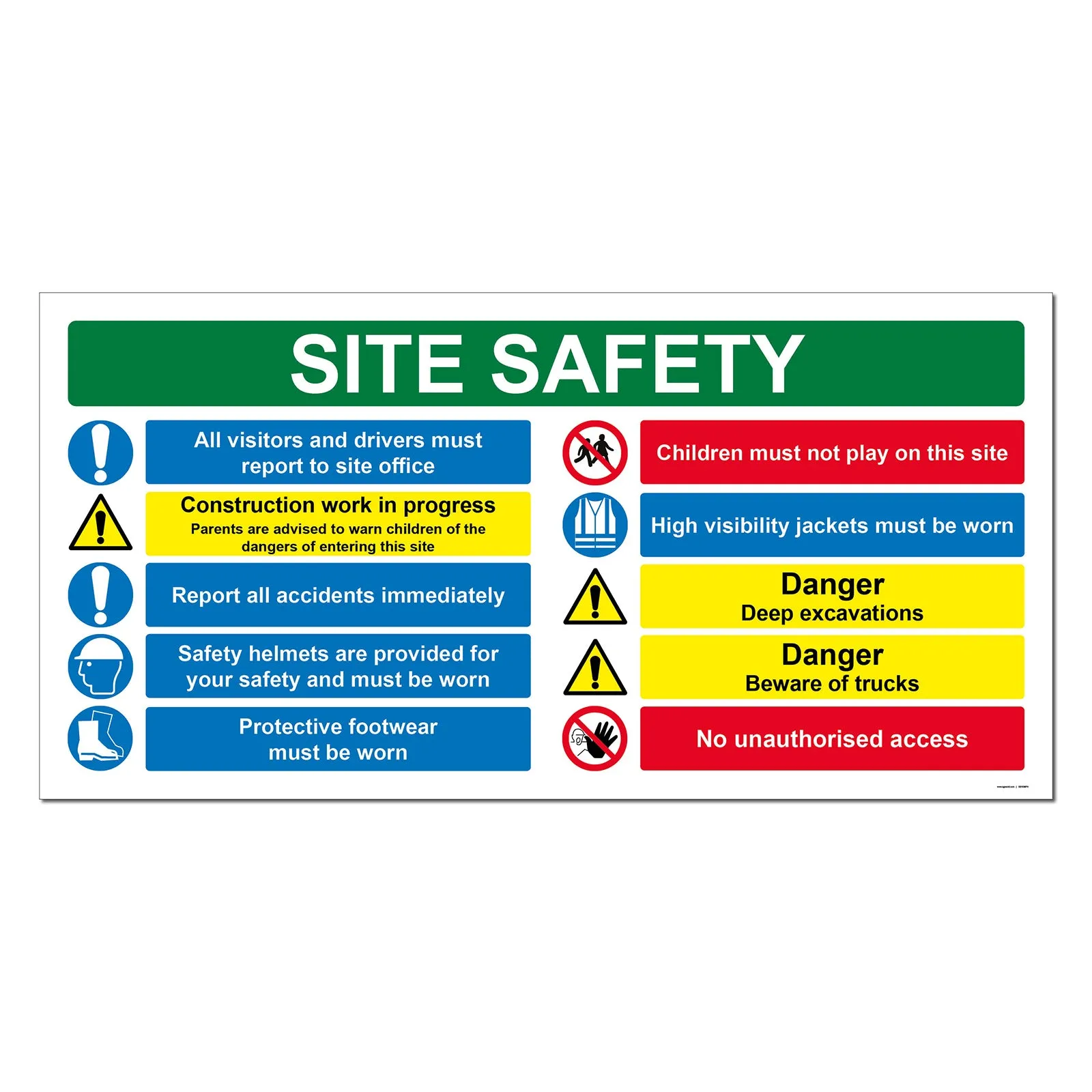 Construction Site Safety Sign