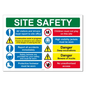 Construction Site Safety Sign