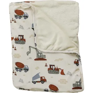 Construction Trucks Ribbed Bamboo Fleece Quilt