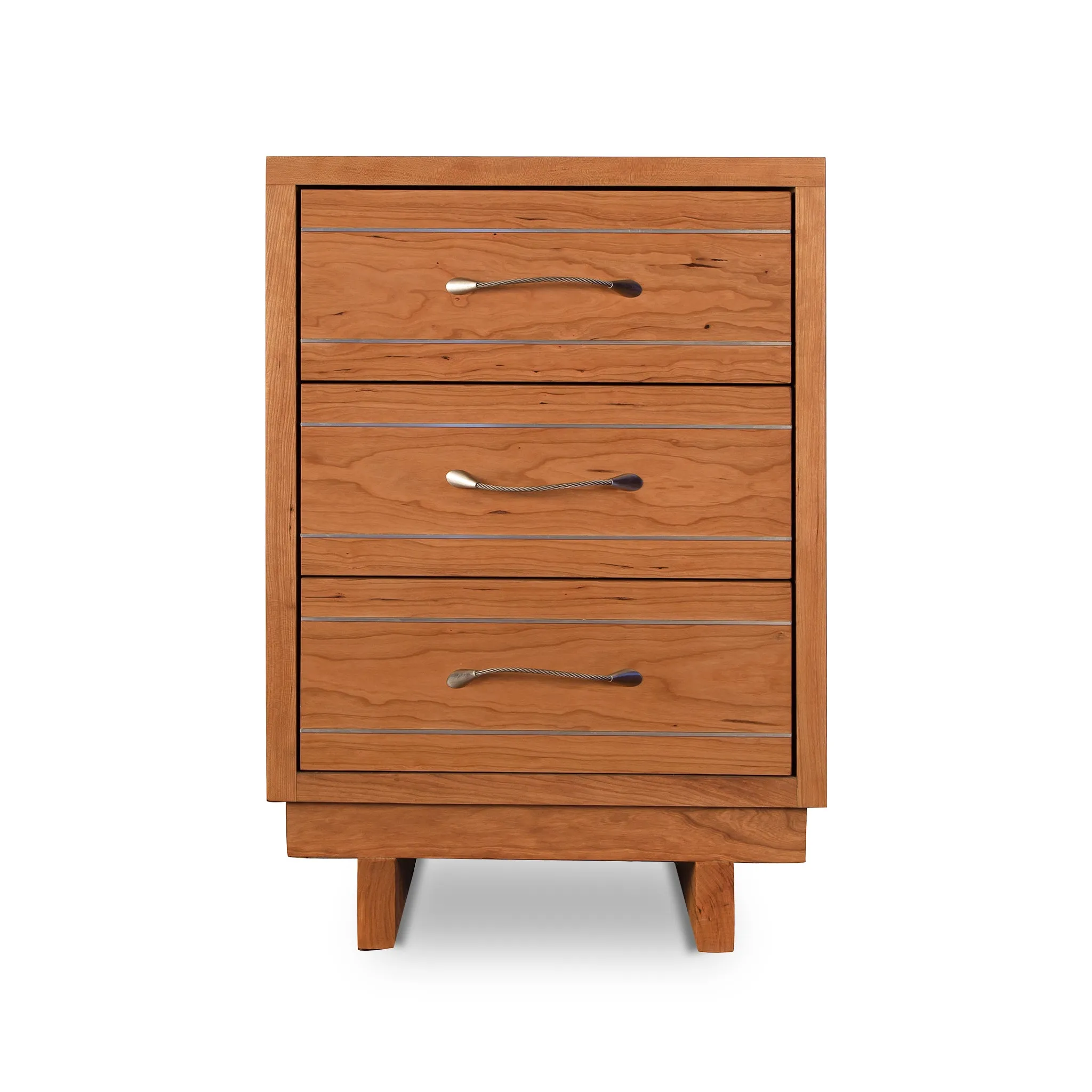 Contemporary Cable 3-Drawer Nightstand