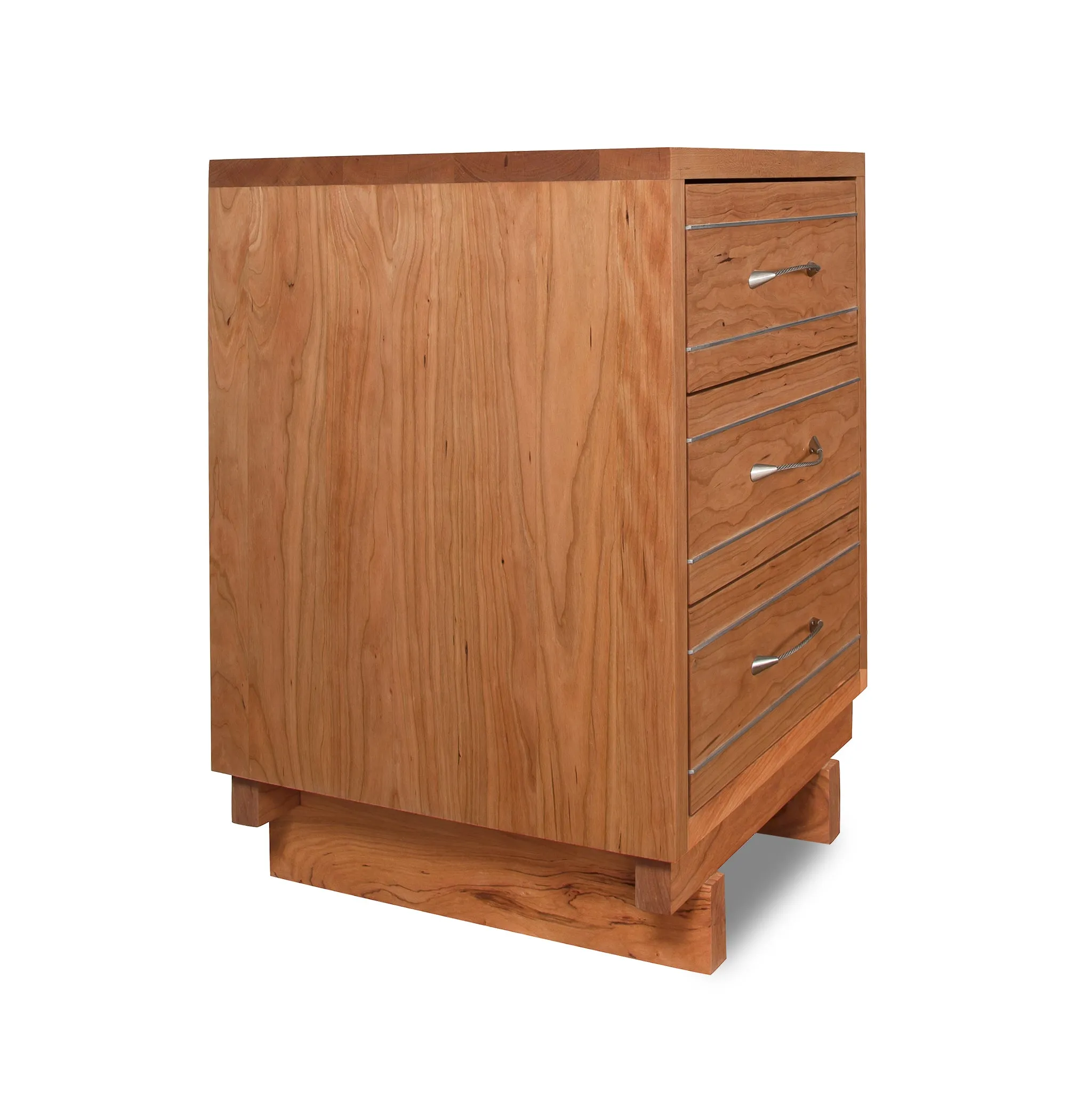 Contemporary Cable 3-Drawer Nightstand