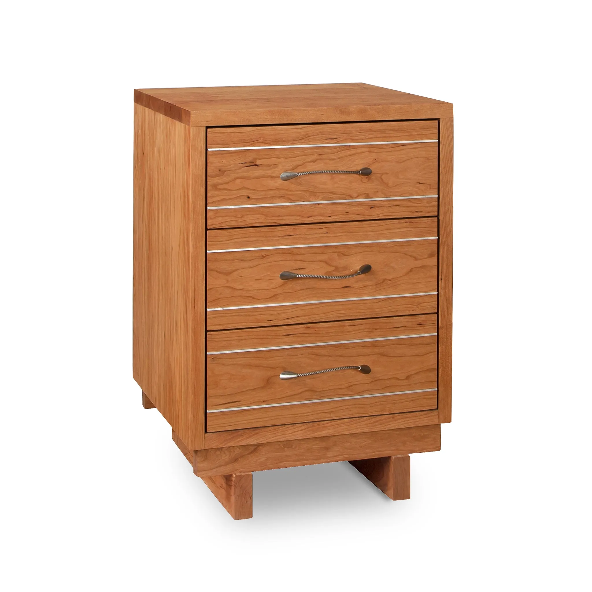 Contemporary Cable 3-Drawer Nightstand