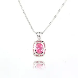 Contemporary Czech Crystal Rhinestone Pendant Necklace