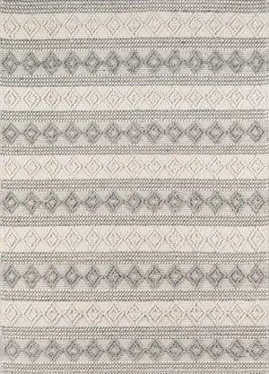 Contemporary Hand Woven Off-White Rug