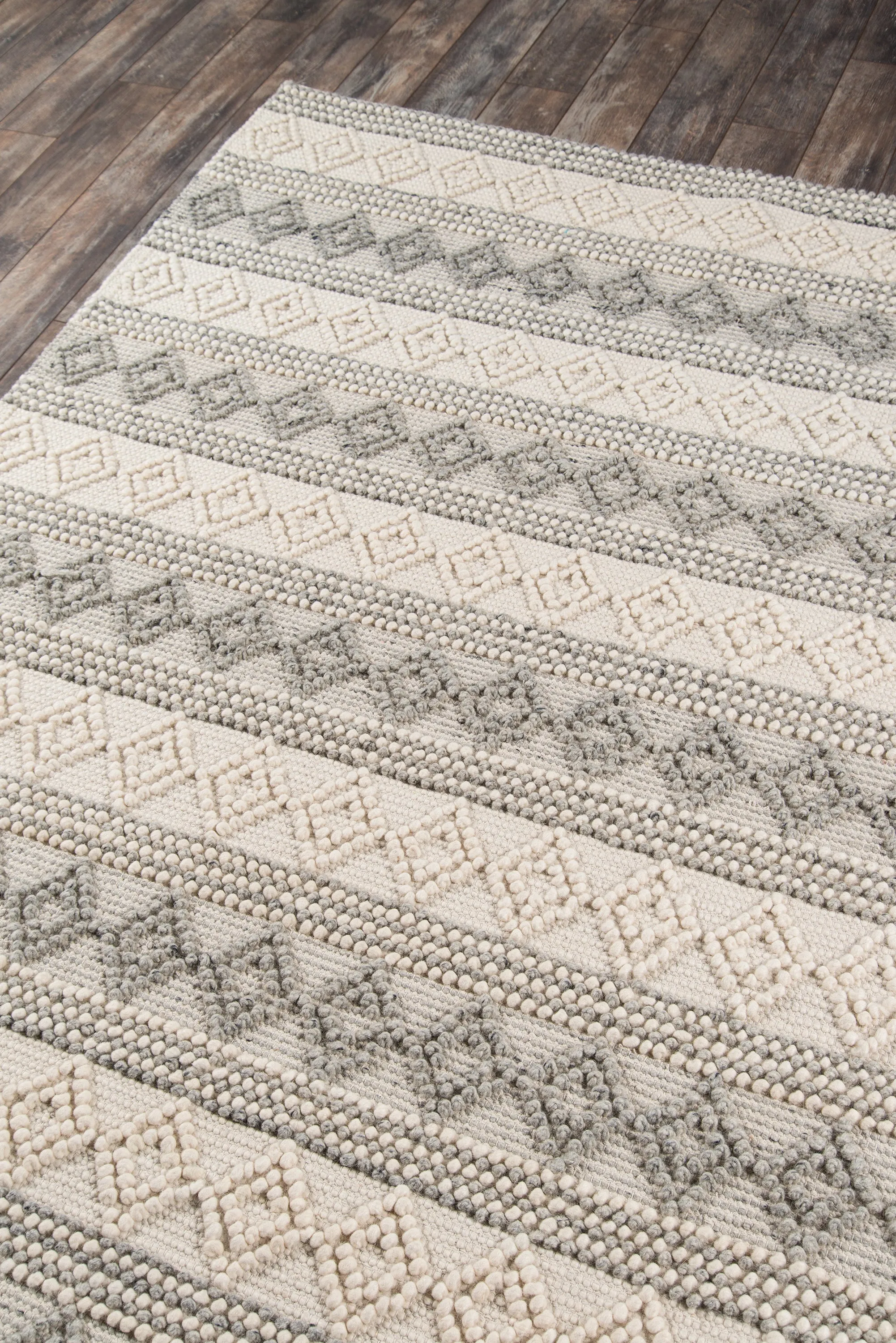 Contemporary Hand Woven Off-White Rug