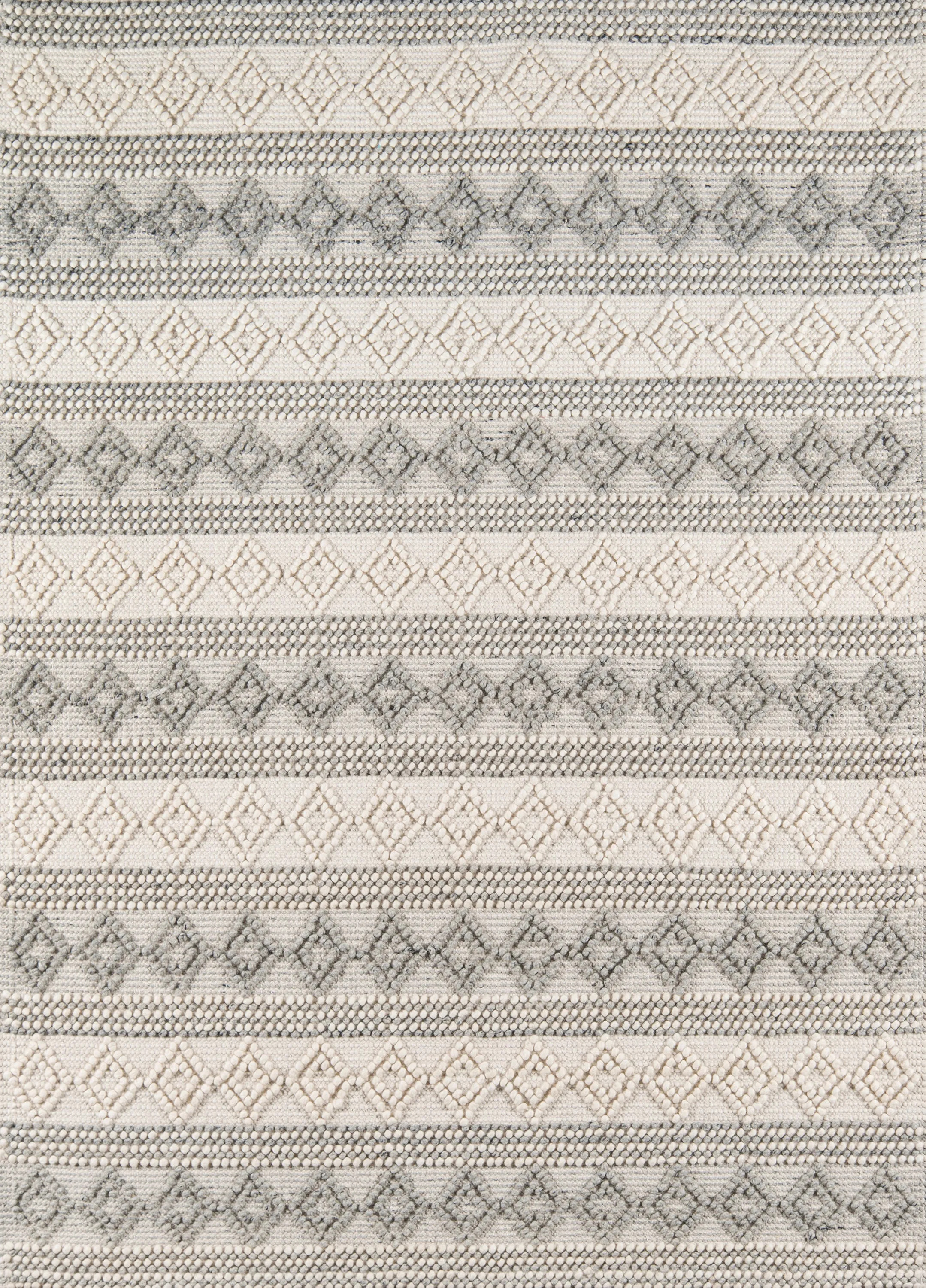 Contemporary Hand Woven Off-White Rug