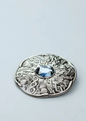 Contemporary Thistle Plaid Brooch