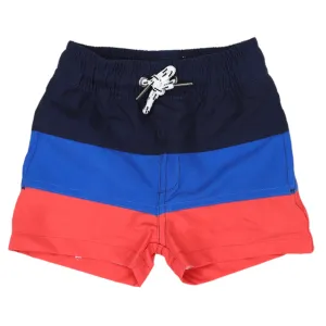 Contrast Boardies - Red/Navy