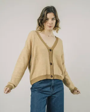 Contrast Cardigan Beige