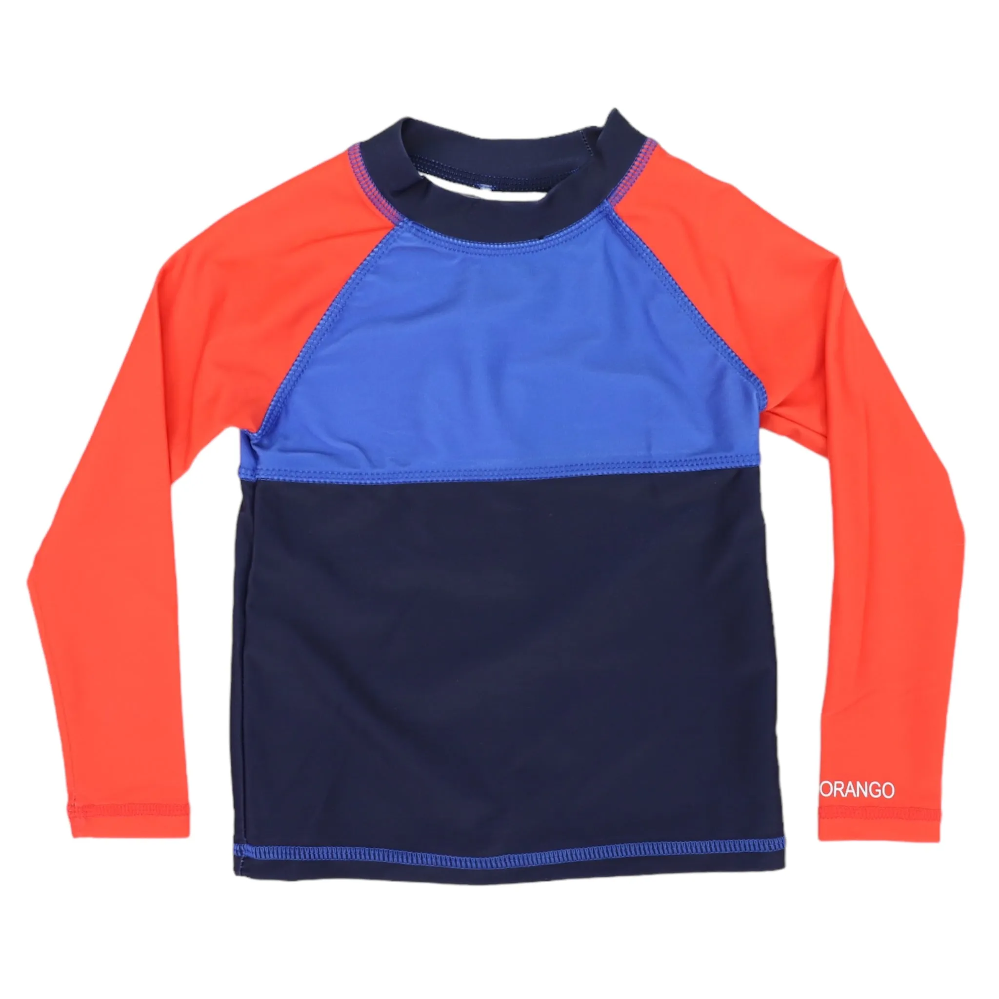 Contrast Long Sleeve Rashie - Navy/Red