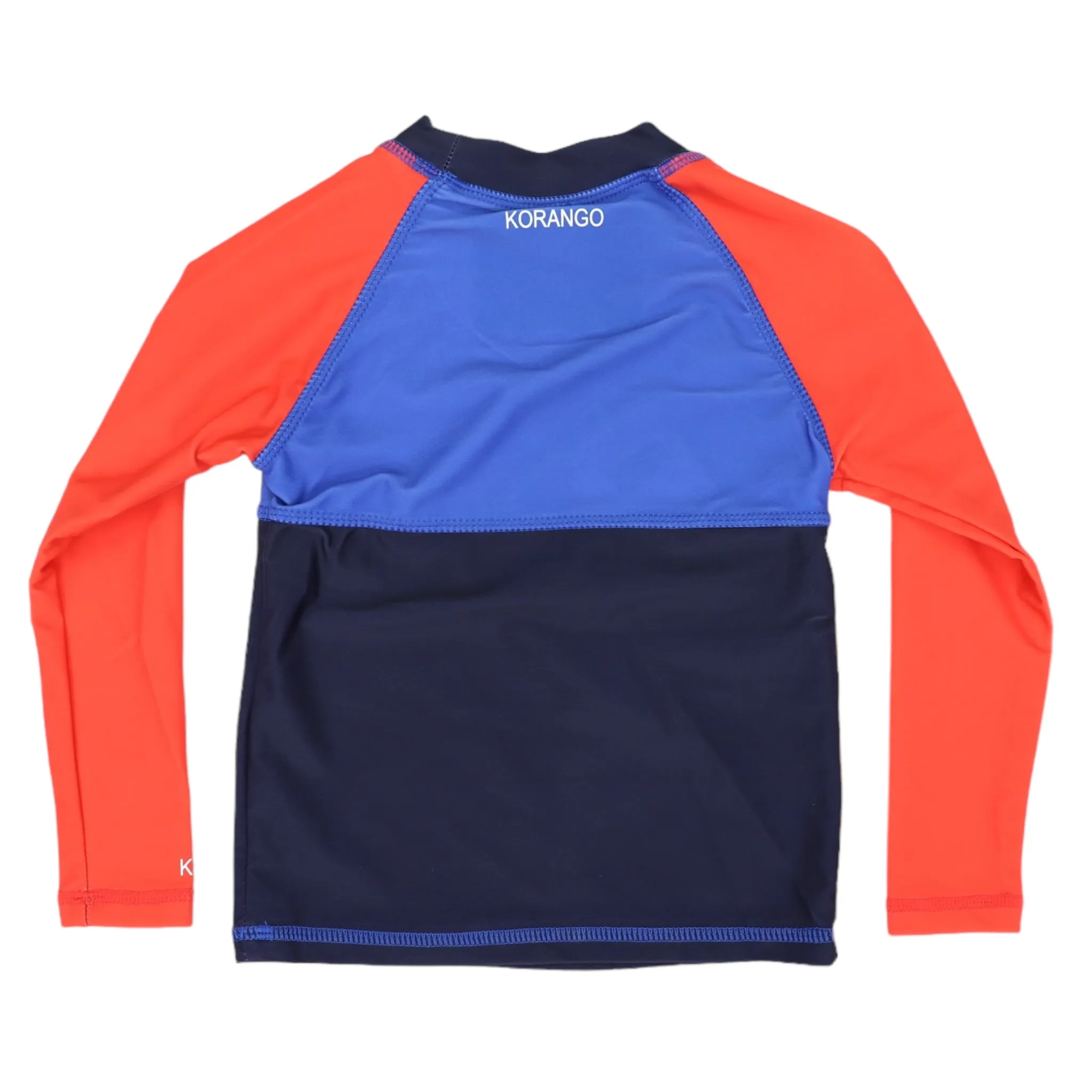 Contrast Long Sleeve Rashie - Navy/Red