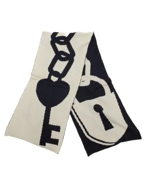 Contrast Padlock Scarf