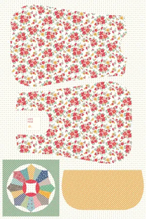 Cook Book | Home Decor Apron Panel Floral by Lori Holt for Riley Blake | Canvas