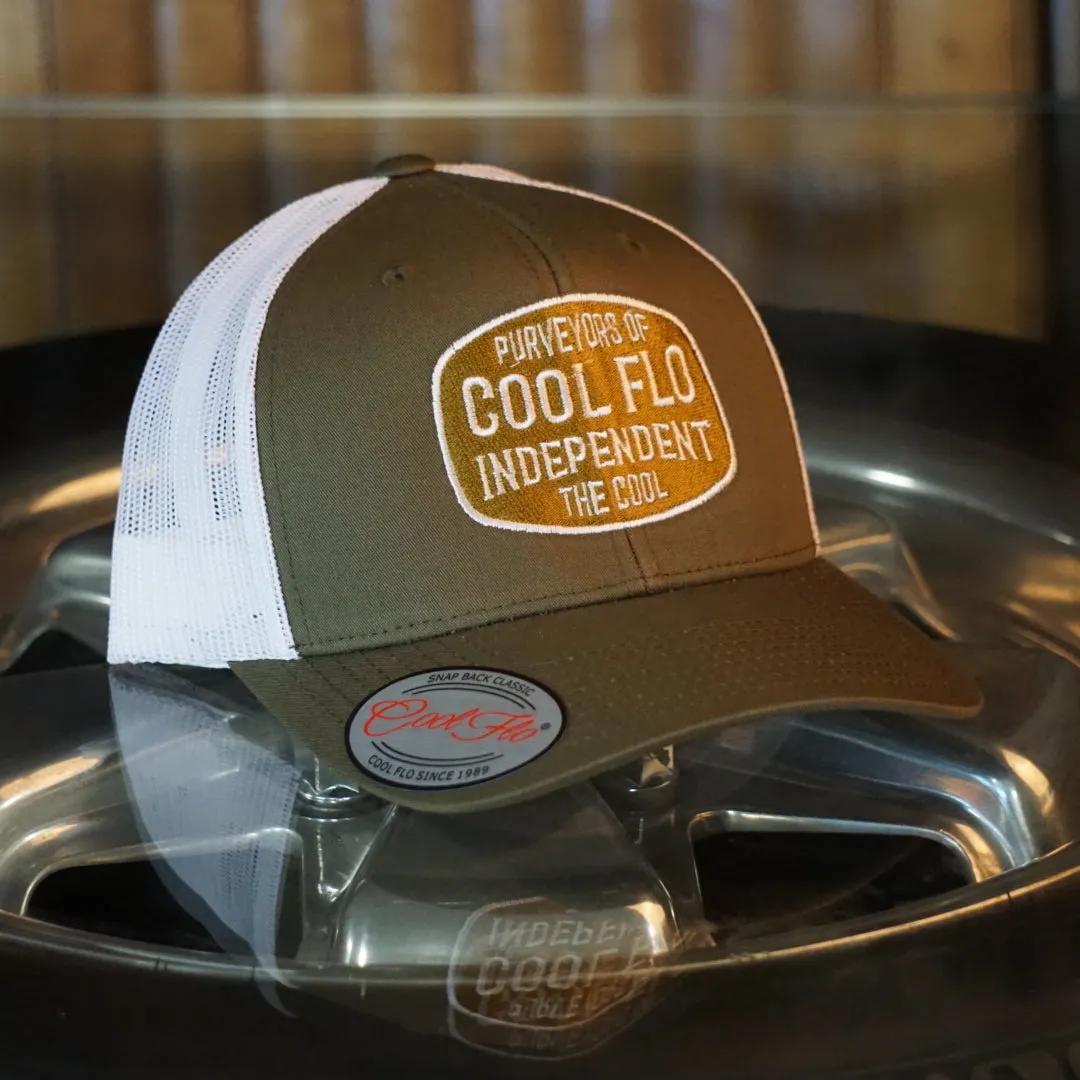 Cool Flo Independent Green Two-tone Trucker Cap