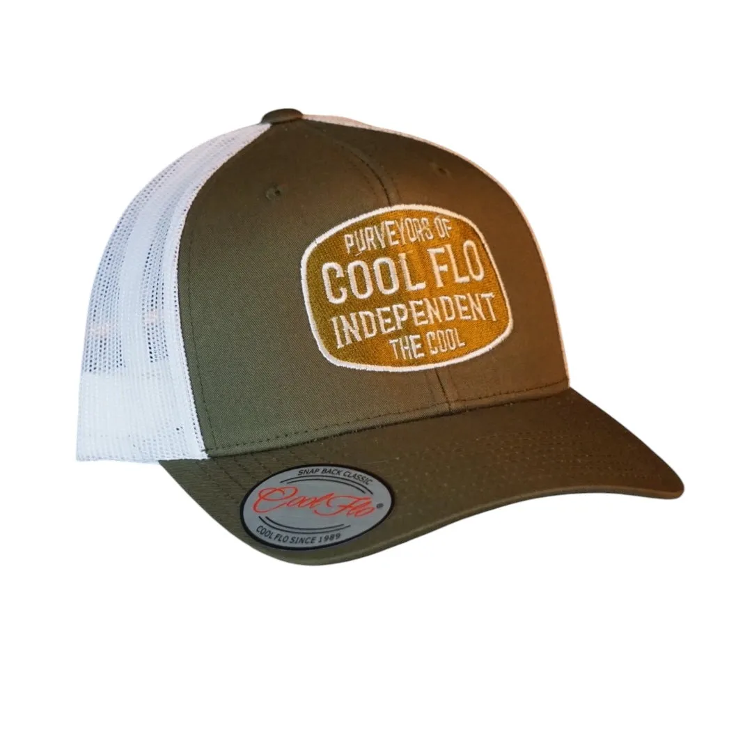 Cool Flo Independent Green Two-tone Trucker Cap