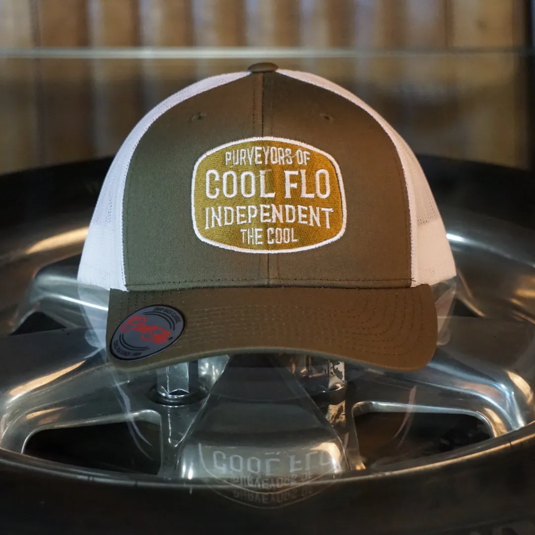 Cool Flo Independent Green Two-tone Trucker Cap