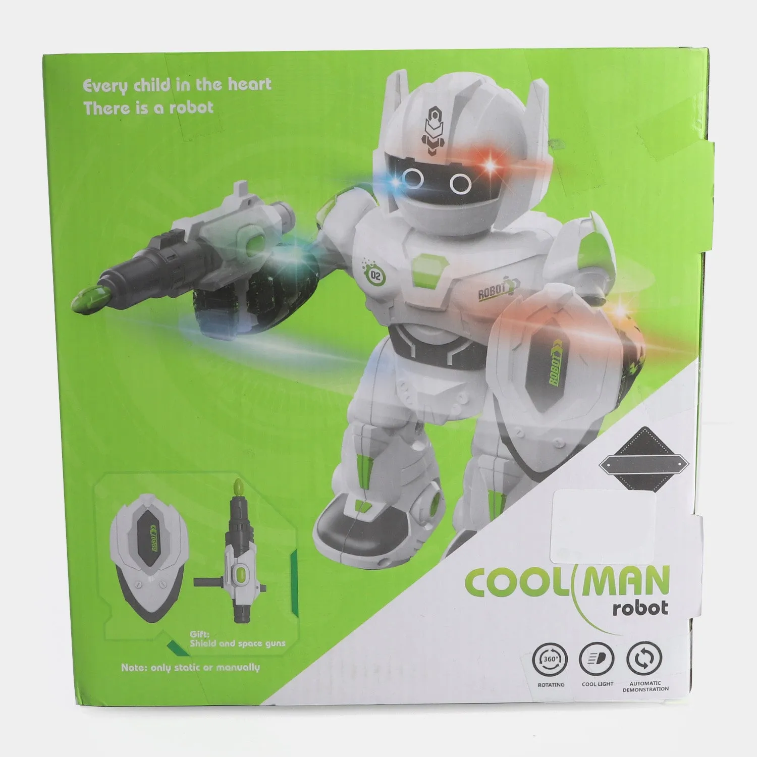 Cool Man Robot With Light & Sound For Kids