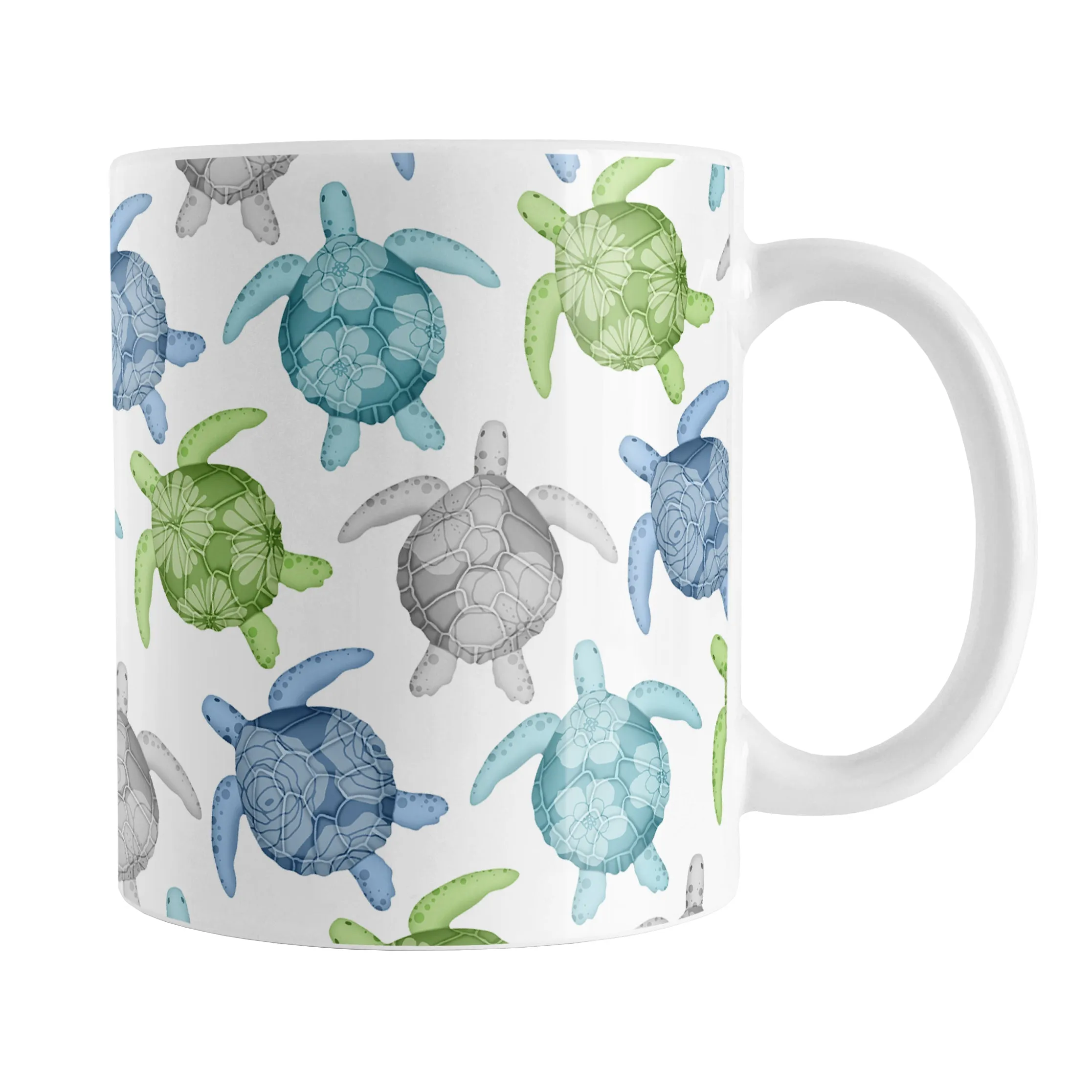 Cool Sea Turtles Pattern Mug