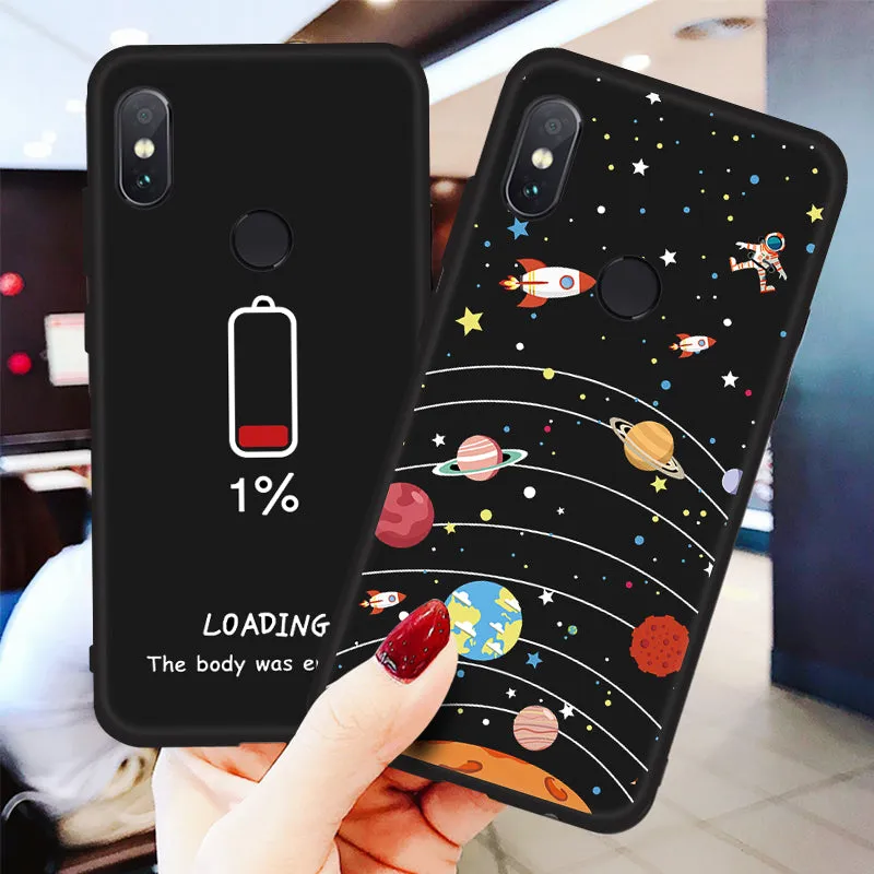 Cool Space Case For Xiaomi Mi 9 A2 8 Lite Pocophone F1 Mix 3 2S For Redmi 7 Note 7 6 5 Pro S2 6A 5A 5 Plus 6 Pro Soft TPU Cover