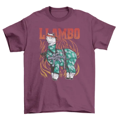 Cool war llama t-shirt