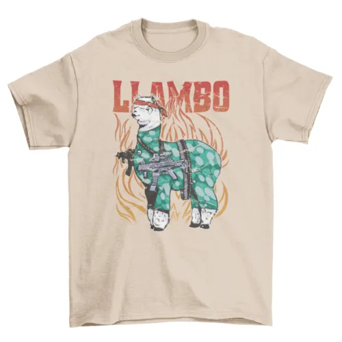 Cool war llama t-shirt