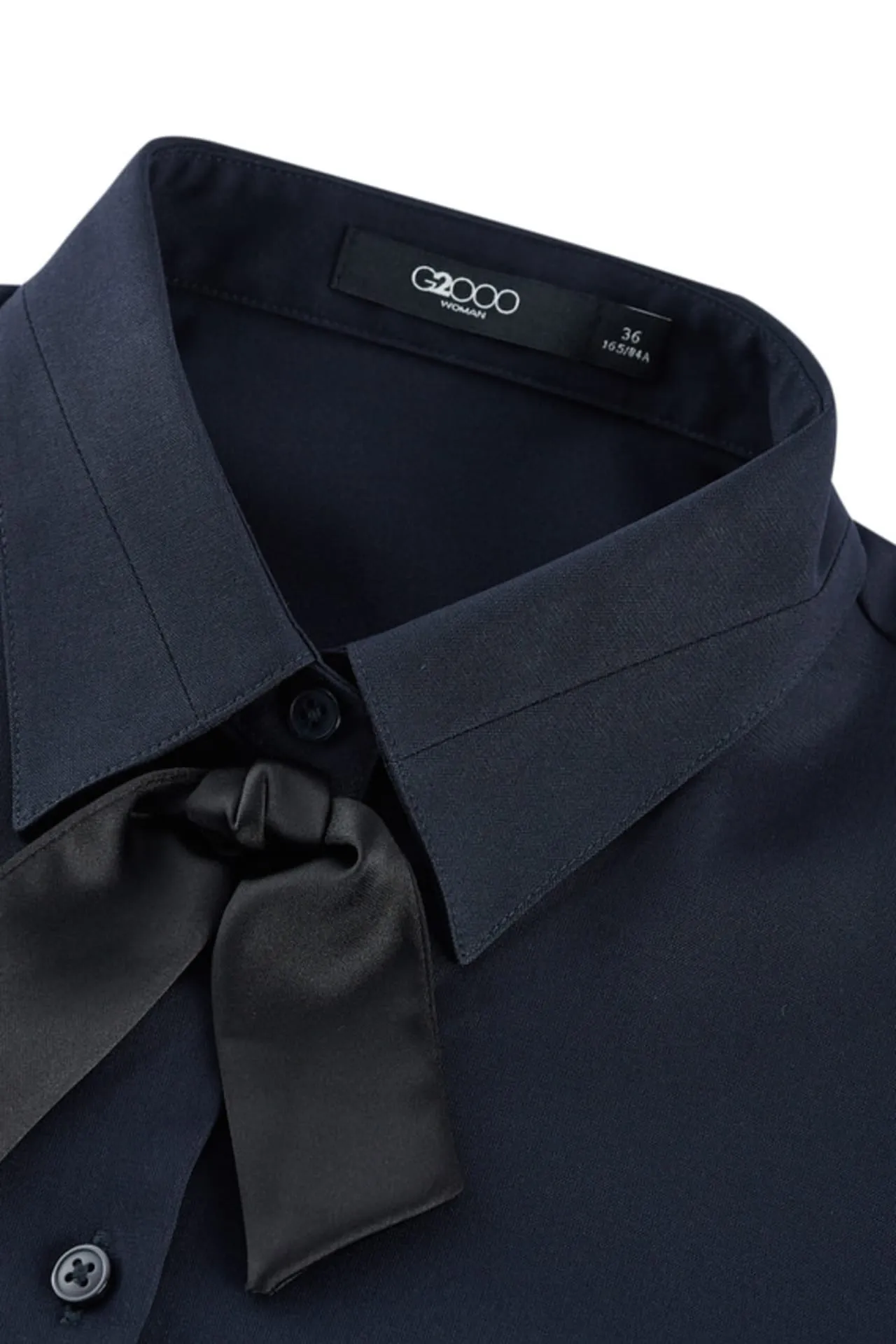 Coolmax Poly Plainweave Shirt with Detachable Tie