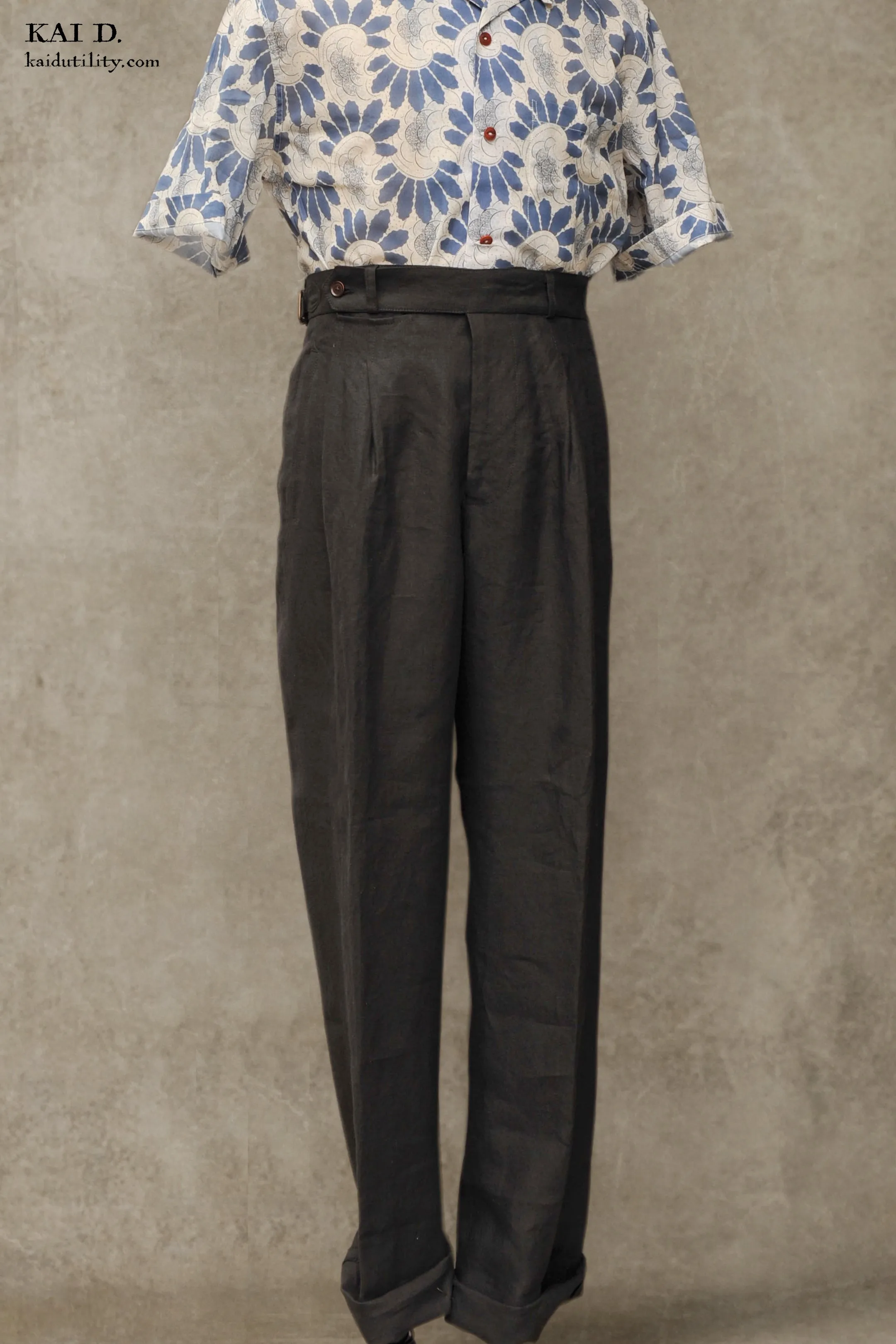 Cooper Pants - Black Linen - 30, 34, 36