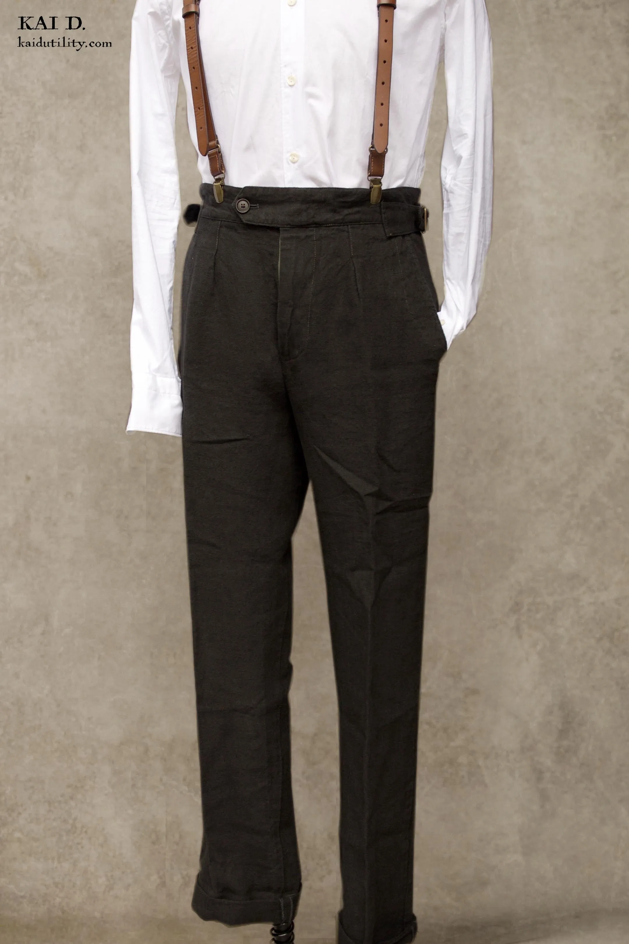 Cooper Pants - Black Linen - 30, 34, 36