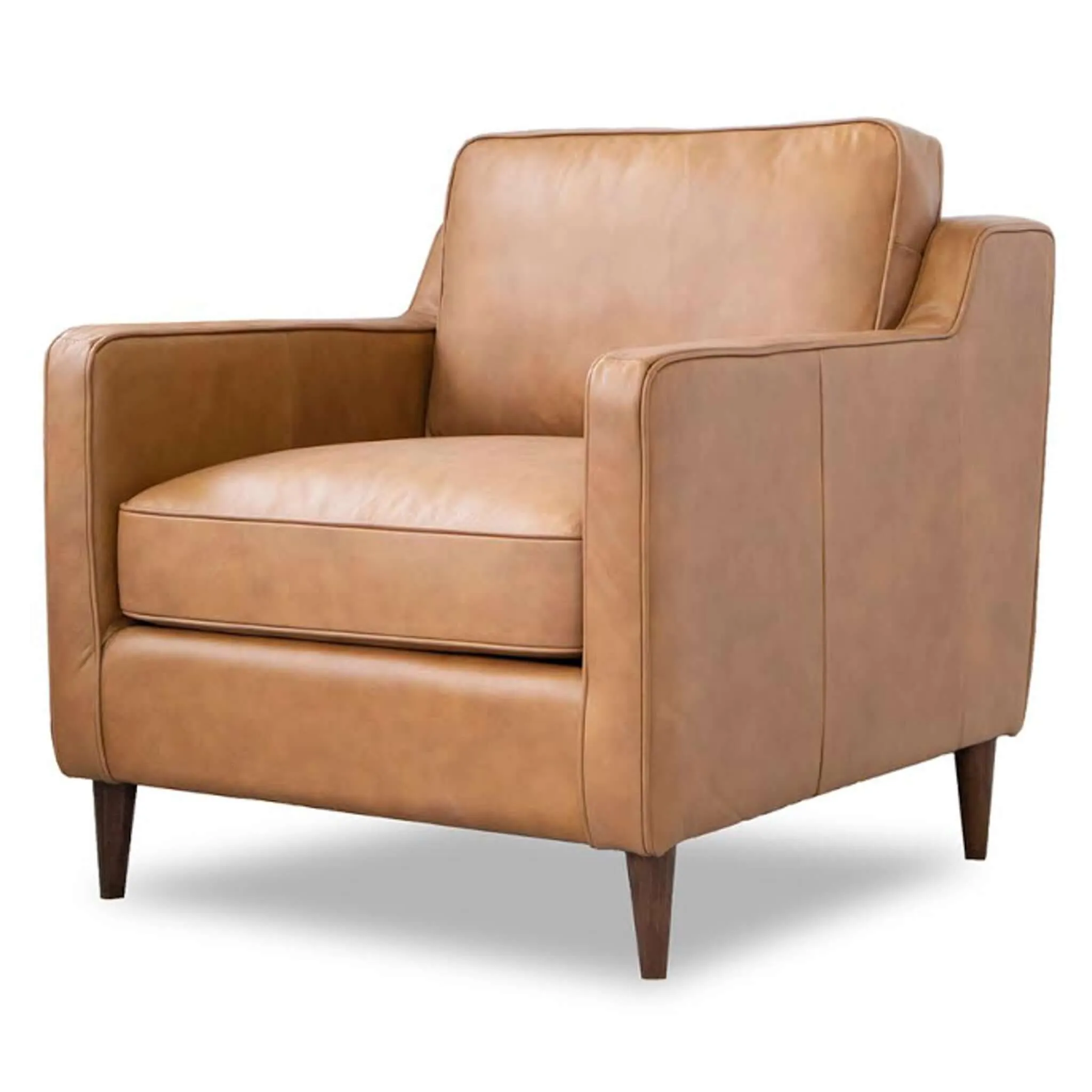 Cooper Tan Leather Lounge Chair