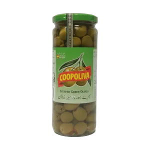 COOPOLIVA WHOLE GREEN OLIVES 280G