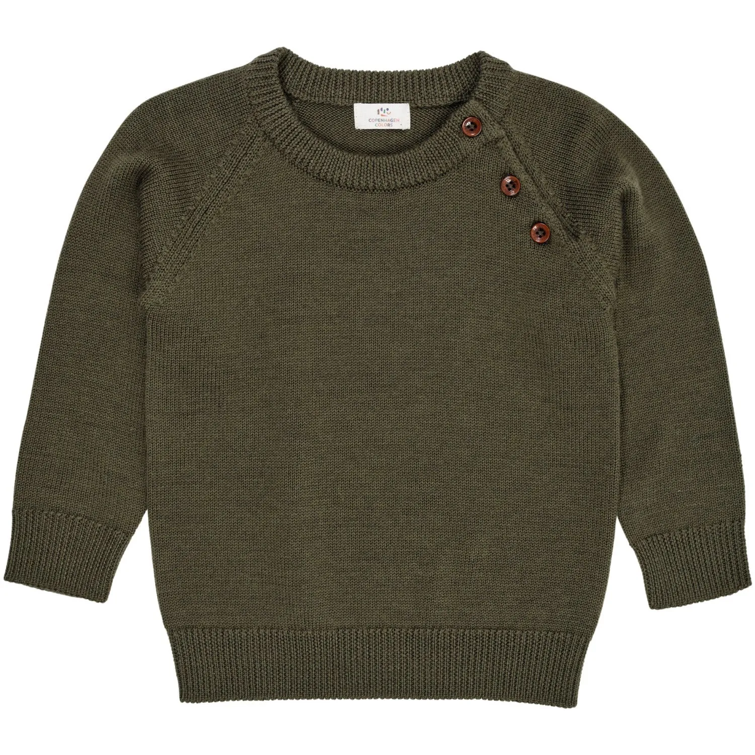 Copenhagen Colors Forrest Green Merino Classic Pullover