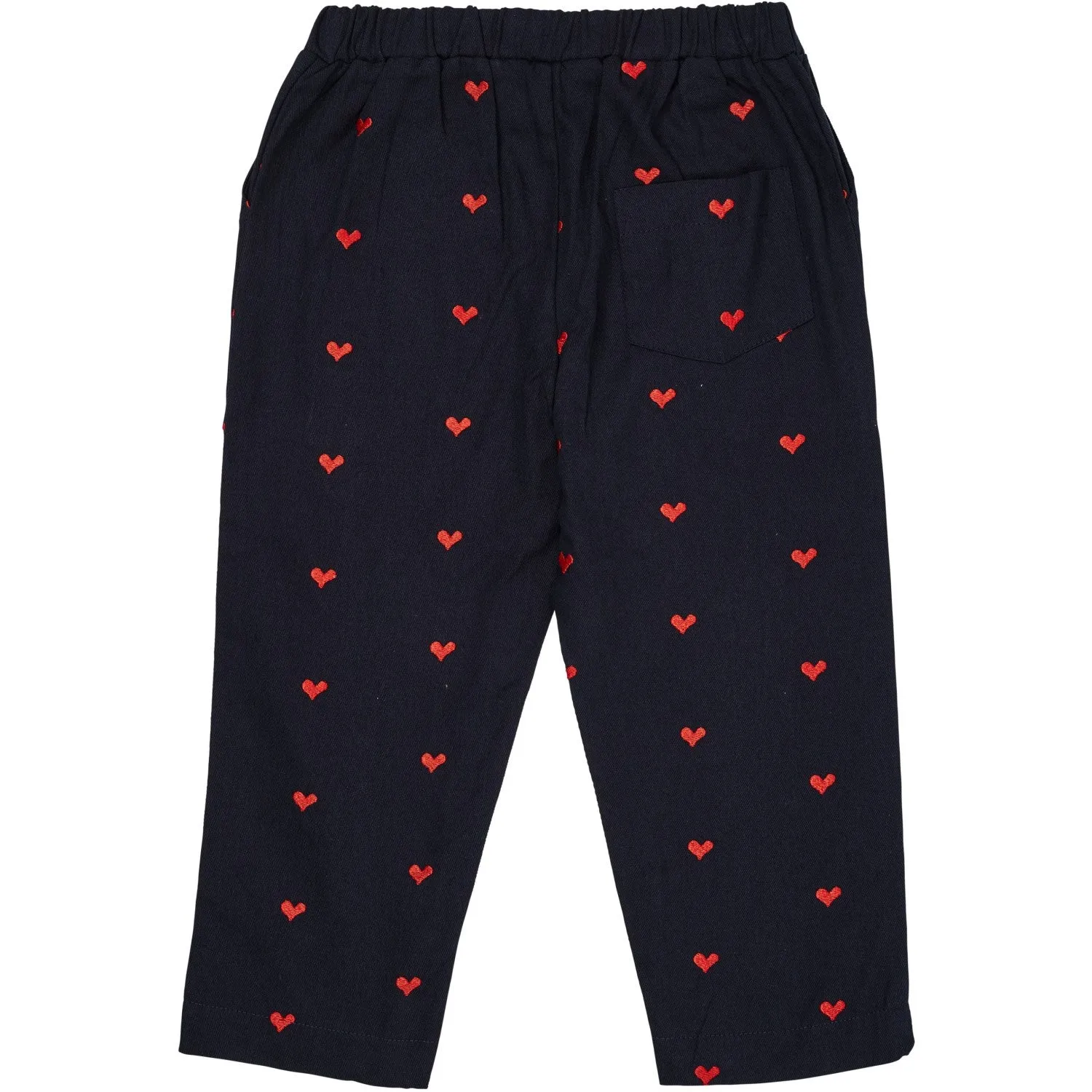 Copenhagen Colors Navy W. Red Hearts Twill Heart Pants