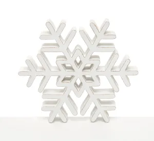 Copo de madera de mesa / Wood snowflake table top