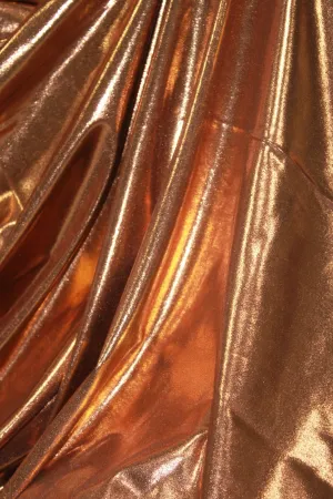 Copper Mystique Spandex Fabric Sample