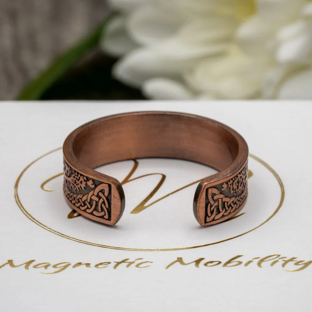 Copper Ring: Buckthorn - Tree of Life design | Magnetic Mobility