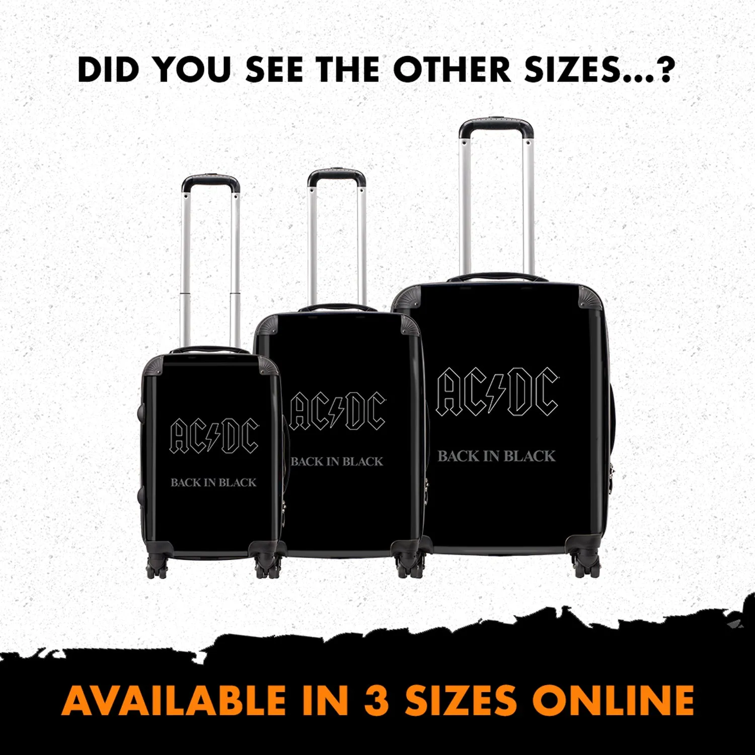 Copy of Rocksax AC/DC Travel Backpack - Back In Black Luggage