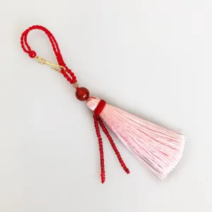 Coral Pink Fringe Bag Accessory