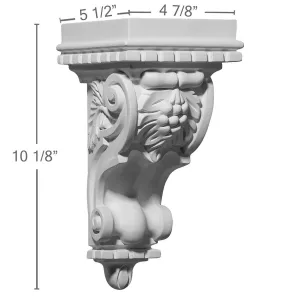 Corbel, 4 7/8"W x 5 1/2"D x 10 1/8"H