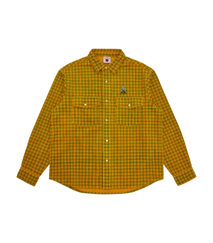 CORDUROY CHECK SHIRT - GREEN CHECK